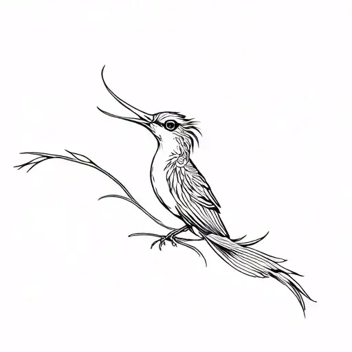 quetzal bird tattoo design idea