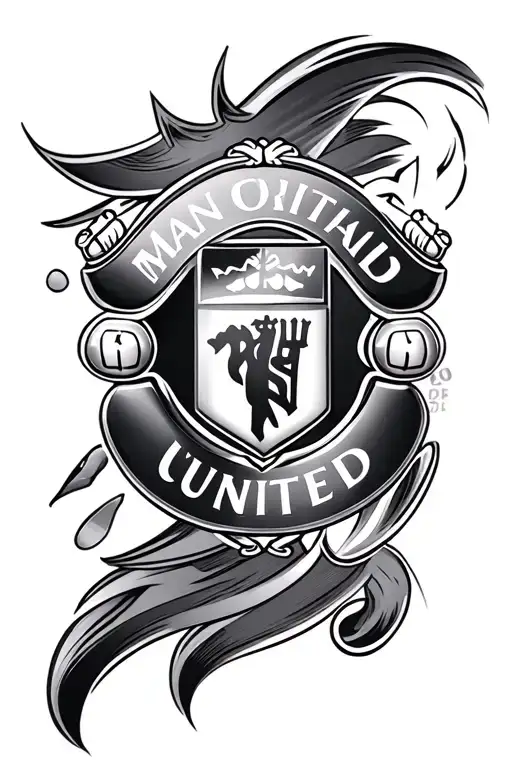 man utd tattoo design idea