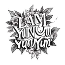 Make a tattoo with the words LAM ❤️ YumYum (LAM philosophy is Long And Muscular) and YumYum is vagina. So make it tattoo design idea