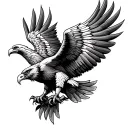 Polish eagle tattoo design idea