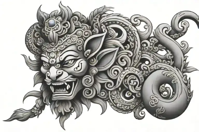 Nepali culture tattoo design idea