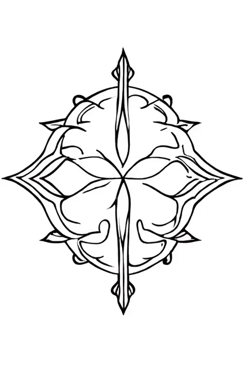 ornament man tattoo design idea