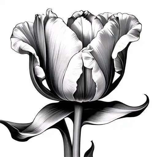 Dutch Tulip tattoo design idea