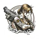 resident evil tattoo design idea