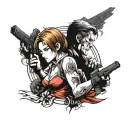 resident evil tattoo design idea