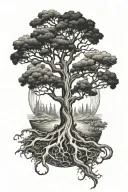 Posion tree tattoo design idea