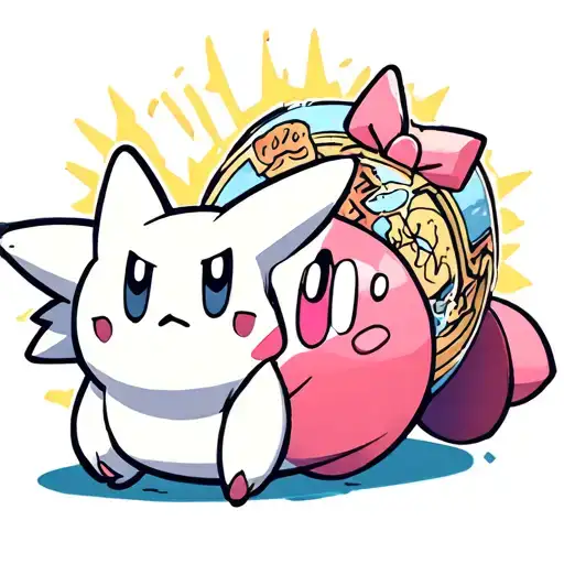 Kirby and togepi tattoo design idea