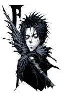 L from Deathnote tattoo design idea