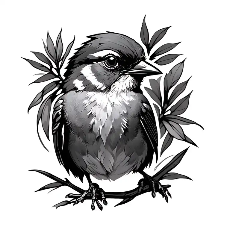 Robin Bird tattoo design idea