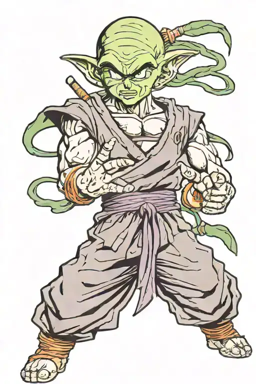Dragonball King Piccolo tattoo design idea