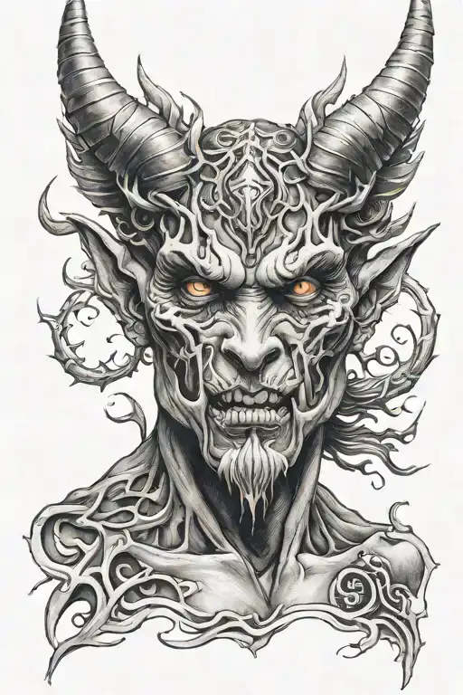 demon neshemiron tattoo design idea