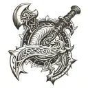 leviathan axe tattoo design idea