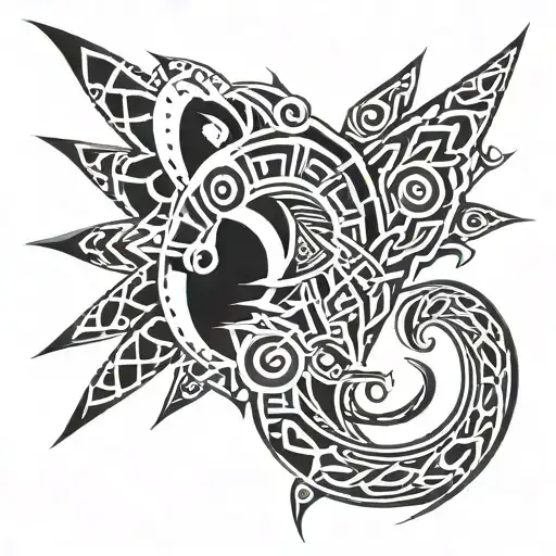 cyber tribal tattoo tattoo design idea