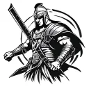 gladiator tattoo design idea