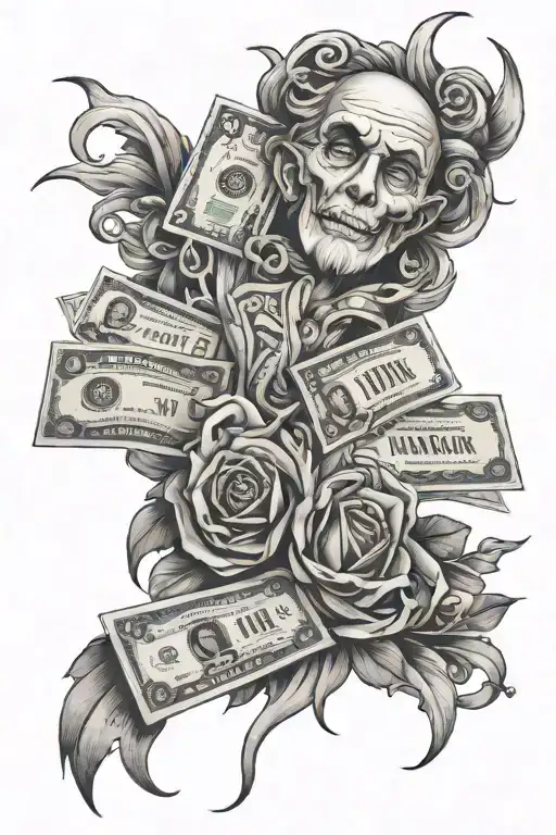 money maker tattoo design idea