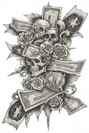 money maker tattoo design idea