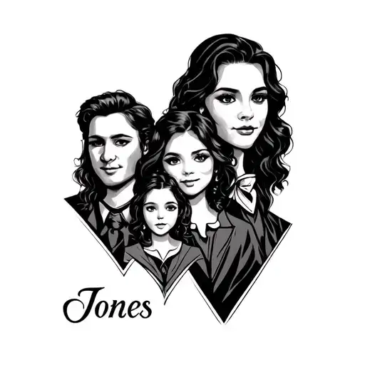family tattoo. name=Jones tattoo design idea