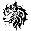 Virgo and Leo tattoo design idea