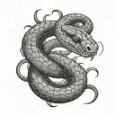 snake tattoo design idea
