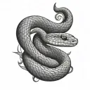snake tattoo design idea