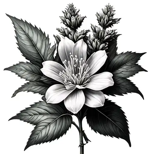Hyssop tattoo design idea