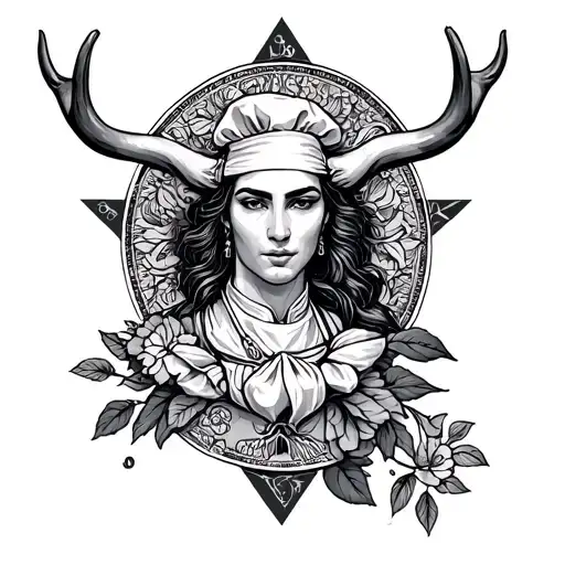 Black and white tattoo. Related to the chef profession. Full forearm tattoo and Libra, Leo, Virgo, Taurus, Gemini these  tattoo design idea