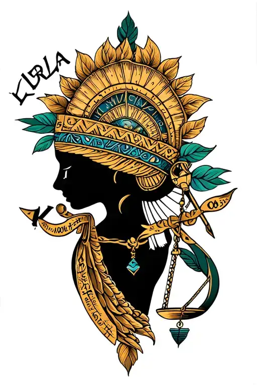 "Kayla 04-02-2024 | 07-04-2025 " Zodiac Libra tattoo design idea
