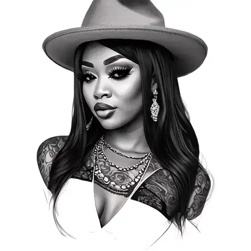 Nicki Minaj tattoo design idea