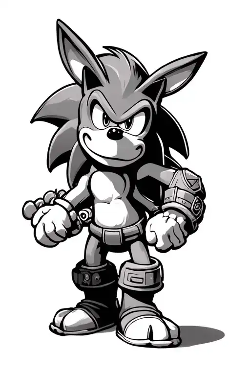 I want a lower leg tattoo design with 90's video game characters. Sonic, donkey kong, Zelda, links, metriod. tattoo design idea