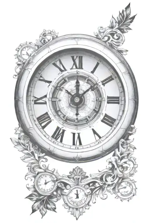 13764 Roman Numerals Tattoo Ideas BlackInk AI