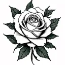 firery rose tattoo on wedding ring finger tattoo design idea
