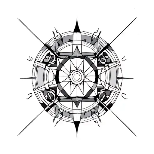 aries, aquarius, libra and scorpio combination tattoo design idea