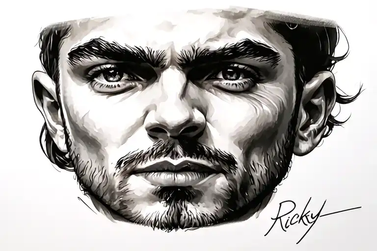 ricky tattoo design idea