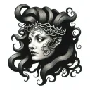 medusa head tattoo design idea