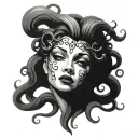 medusa head tattoo design idea
