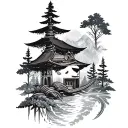 nepali tattoo containing forest tattoo design idea