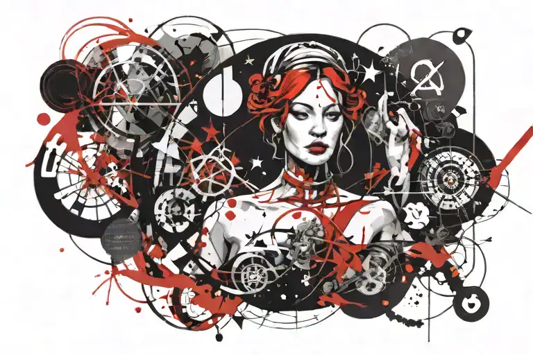 Zodiac Libra + Life Path tattoo design idea