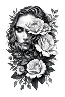 forgiven and saved tattoo design idea