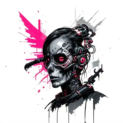 cyberpunk edgerunners tattoo design idea