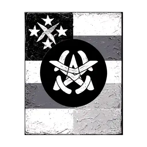 Alabama flag intertwined with Texas and New Mexico flag tattoo design idea