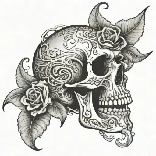 death is certain life is not i going to stay real to my casket drops  tattoo design idea