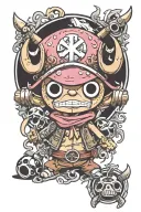 tony tony chopper  tattoo design idea