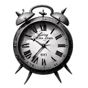 analog clock with date 06/21/16 with Leon in the center no background tattoo design idea