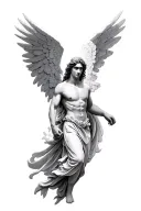archangel raphael tattoo design idea