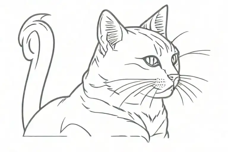 Small orange cat wrist tattoo tattoo design idea