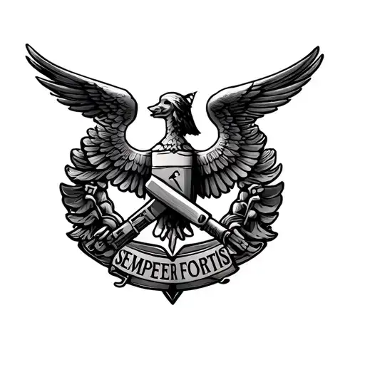 Semper Fortis tattoo design idea