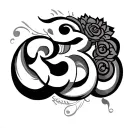 OM tattoo design idea