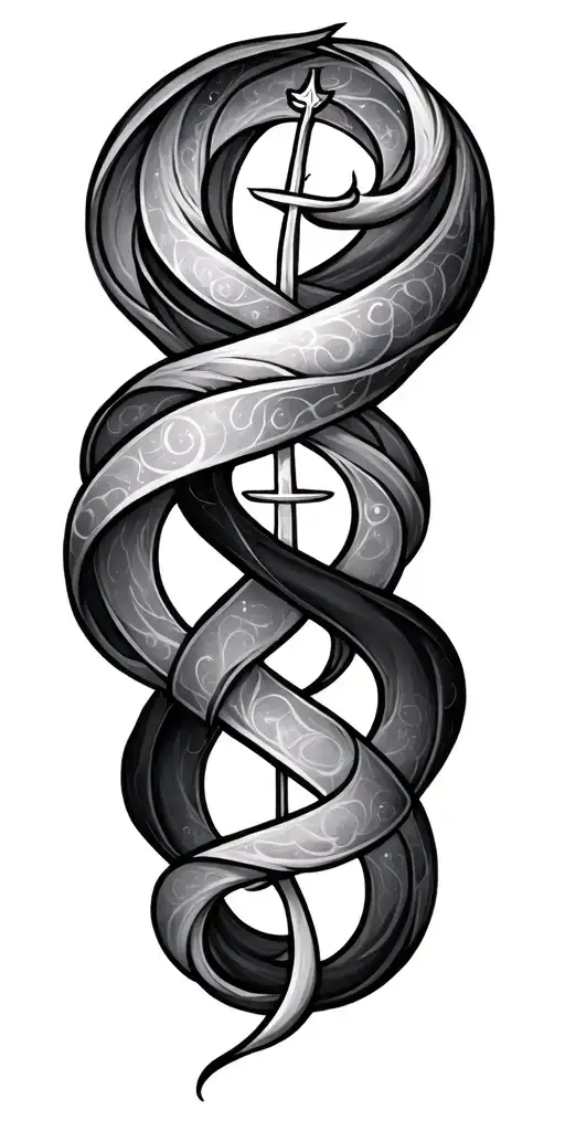 leo libra gemini zodiac sign intertwined tattoo design idea