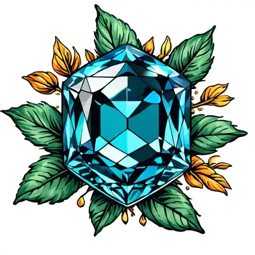 july birthstone tattoo design idea
