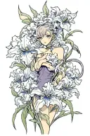 irises tattoo design idea